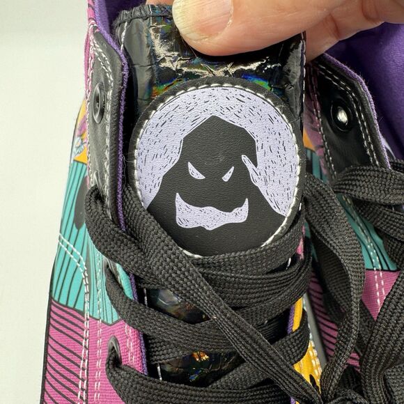 NEW Disney Nightmare Before Christmas Womens 9.5 Jack & Sally High Top Sneakers - Picture 3 of 10